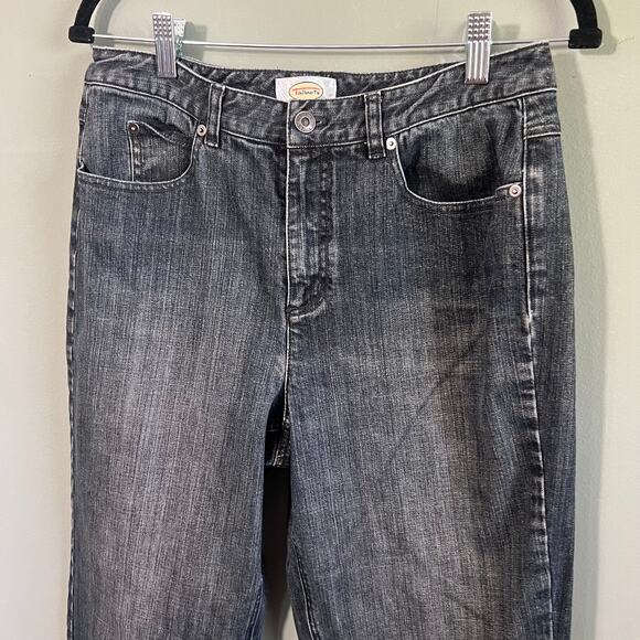 Talbots Classic Stretch Vintage Straight Leg Jeans - Dark Wash Denim, Size 10 - Picture 3 of 10